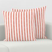 Orange Stripe with Distressed Burlap Texture