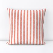 Orange Stripe with Distressed Burlap Texture