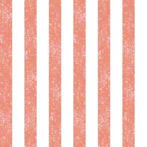 Orange Stripe with Distressed Burlap Texture