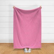 boxer dog silhouette fabric - pink