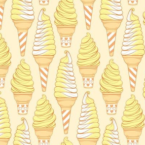 Classic Soft Serve Banana Ice Cream Cones