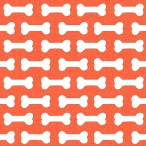 dog bones fabric - bone fabric, dog fabric - orange