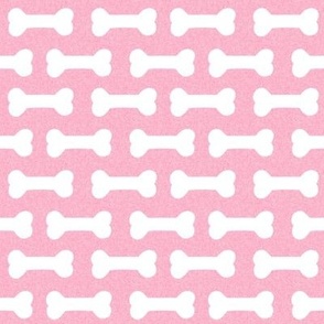 dog bones fabric - bone fabric, dog fabric - pink