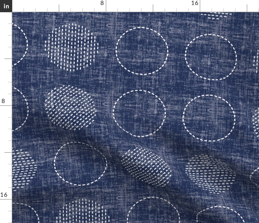 Stitches on Navy-Circles_Lines