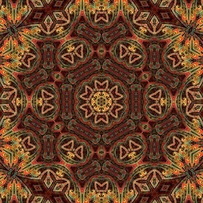 Garnet Tangerine Mandala 