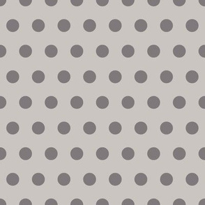 gray + silver mega polka dot