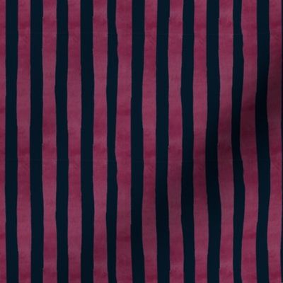 burgundy stripes on navy blue  raccoon coordinate flwrht