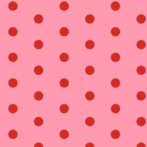 CHUBBY POIS red on pink