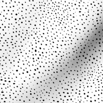 Cheetah spots animal print abstract spots and dots in raw ink dalmatian neutral nursery monochrome black and white