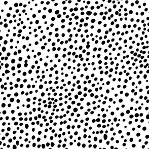 Cheetah wild cat boho spots animal print abstract spots and dots in raw ink cheetah dalmatian neutral nursery black and white monochrome