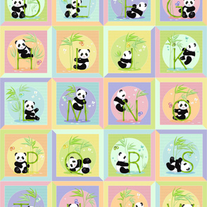 Blanket Alphabet and Panda
