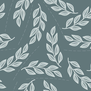 Simple leaves // Scatter lined leaves // Botanical home decor