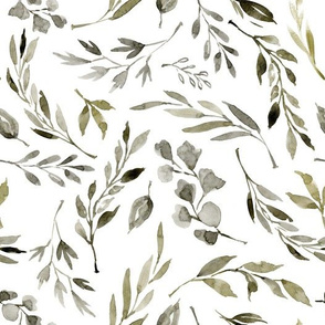 Botanical Nature Leaves Muted