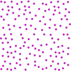 purple dots on white - xoxo valentines floral collection