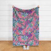 Jumbo Vintage Tropical Orchid-Pink