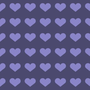 purple with lavender hearts