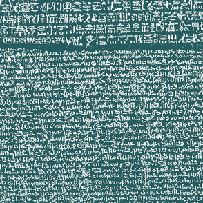 Rosetta Stone // Dark Teal