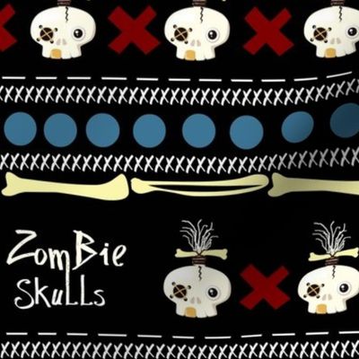 zombie skulls / small