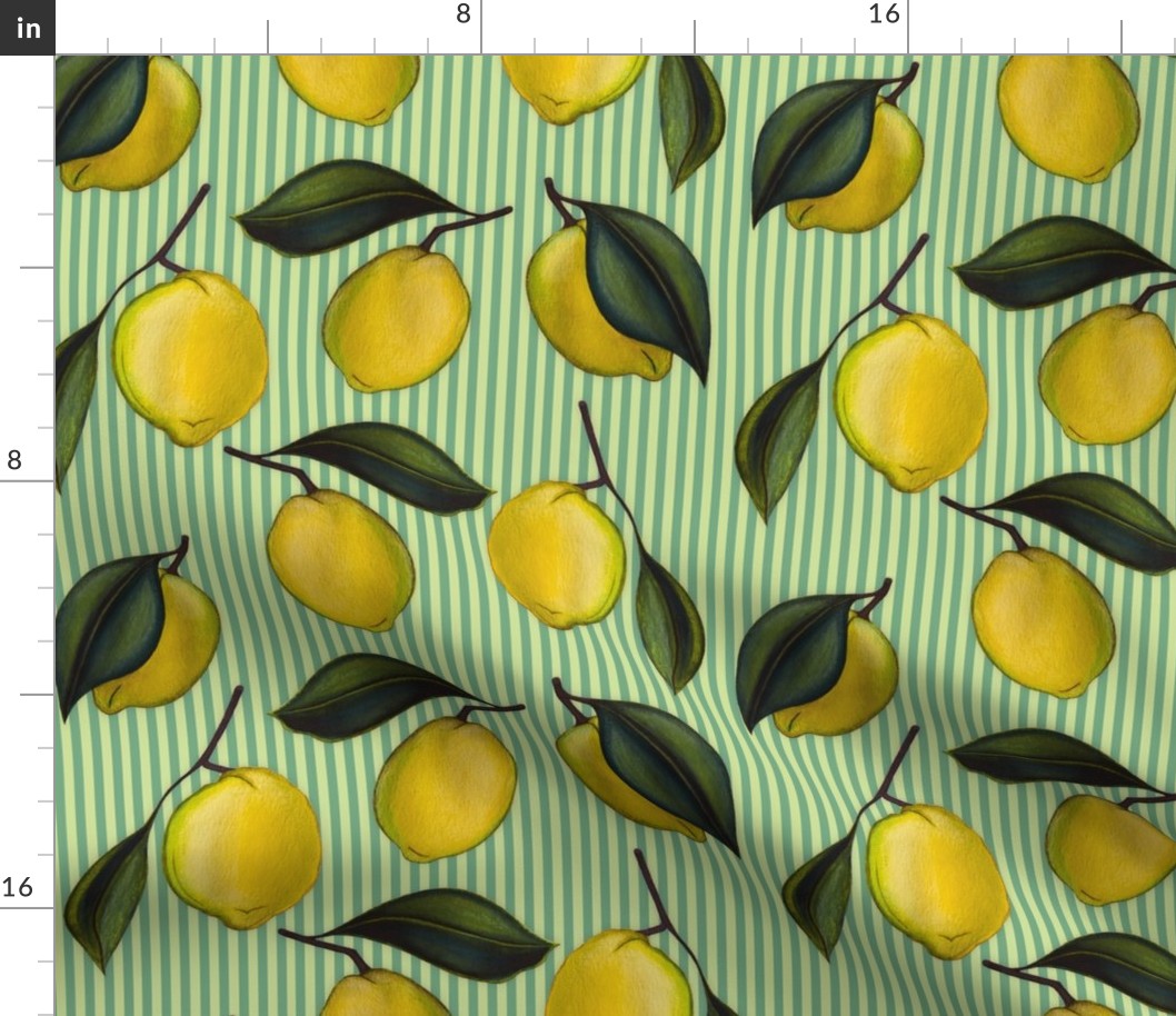 Lemonpattern Stripes Green Medium