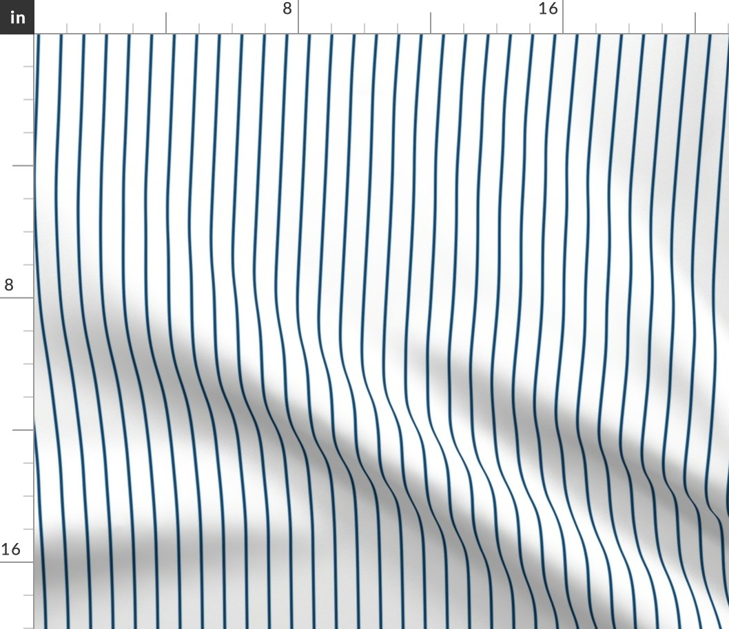 SPAGHETTI STRIPES blue on white