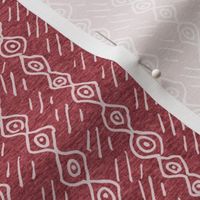 Diamond Stripe (red heather)