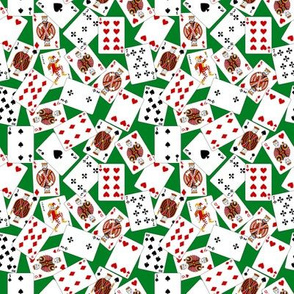 Playing cards (small scale, green)