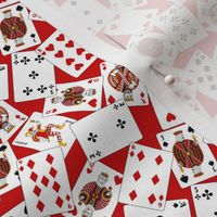 Playing cards (small scale, red)