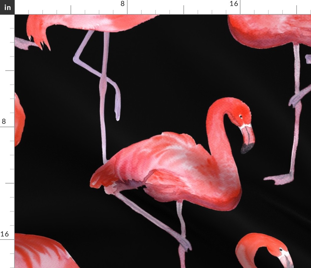 flamingo black (large scale)