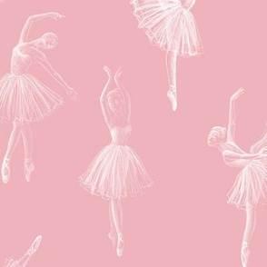 Ballerinas pink (large scale)