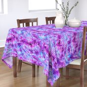 Celestial Cats in Purple Tie-Dye