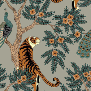 tiger and peacock gray (large scale)