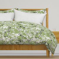 cherry blossom olive green (large scale)