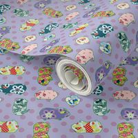 Guinea Pig Applique â€“ Quilting Scale - Purple