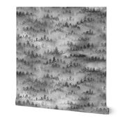 Foggy forest gray (large scale)