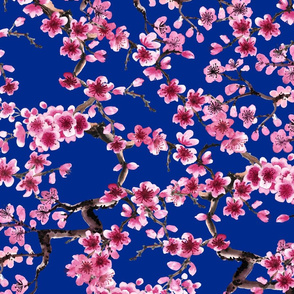 sakura dark blue (large scale)