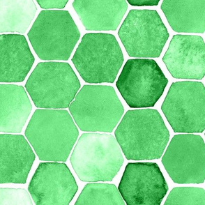 Hexagon emerald green