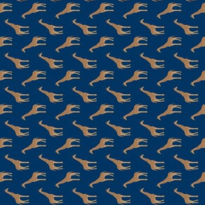 SMALL giraffe fabric safari animals nursery fabric baby nursery navy