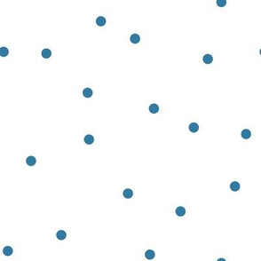 Random Confetti Dot Pattern | Cerulean Blue Collection