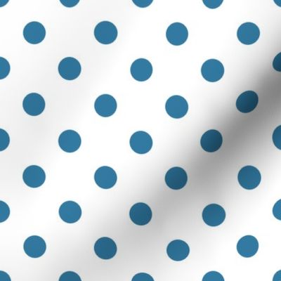 2" Large Polka Dot Repeat Pattern | Cerulean Blue Collection