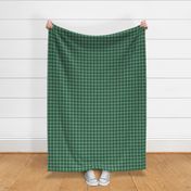 Small Scale Plaid Green White Black