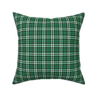 Small Scale Plaid Green White Black