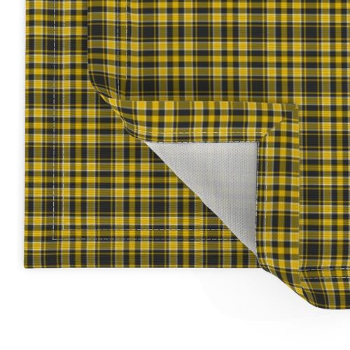 Plaid Yellow White Black Small Scale 