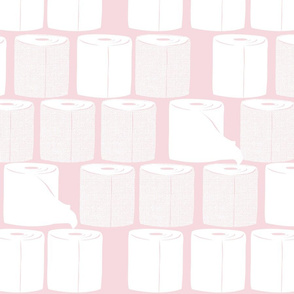 Toilet paper pink