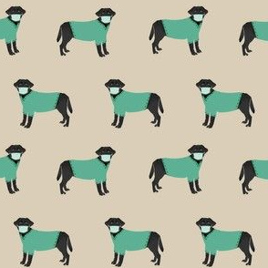 black lab scrubs fabric - labrador fabric, nurse fabric - sand