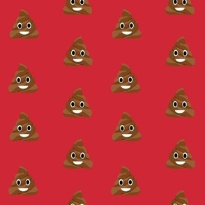 MEDIUM poop emoji cute funny fabric