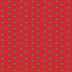 TINY poop emoji cute funny fabric red