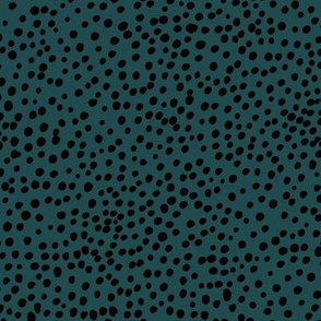 Cheetah wild cat spots boho animal print abstract spots and dots in raw ink cheetah dalmatian neutral nursery night deep blue black
