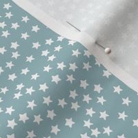 Little sparkly stars romantic boho night basic sky design nursery neutral cool blue white