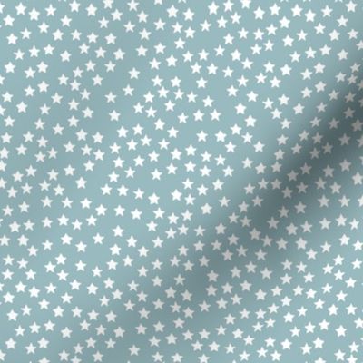 Little sparkly stars romantic boho night basic sky design nursery neutral cool blue white