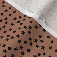 Little sparkly stars romantic boho night basic sky design nursery neutral copper brown black